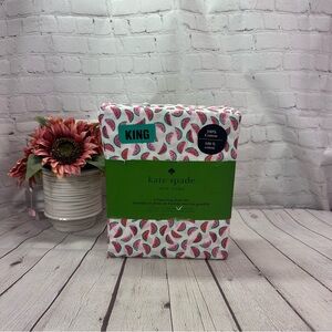Kate Spade Watermelon Print Bedding Sheets - Pink and Green